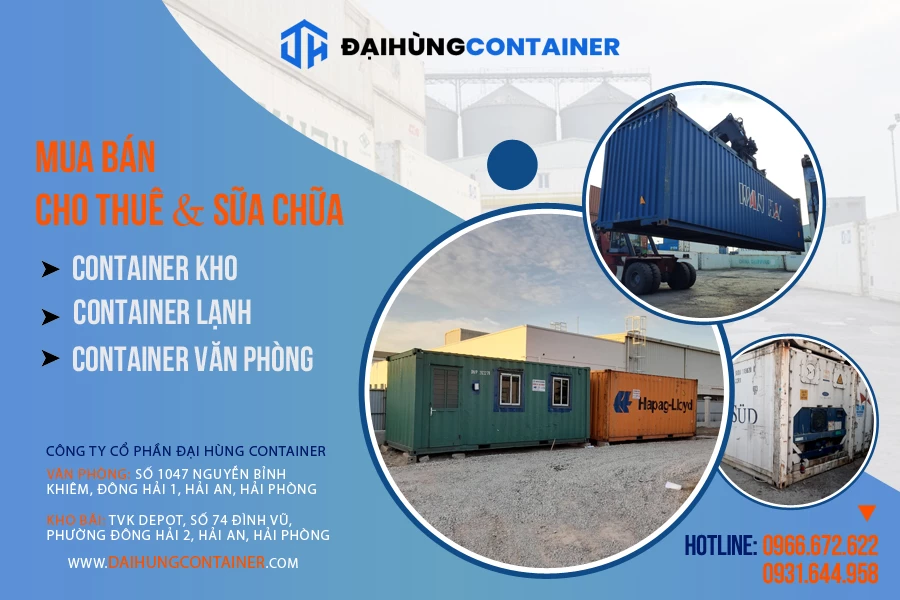 Bán Container khô cũ chất lượng, giá ưu đãi tại Hải Phòng – Đại Hùng Container